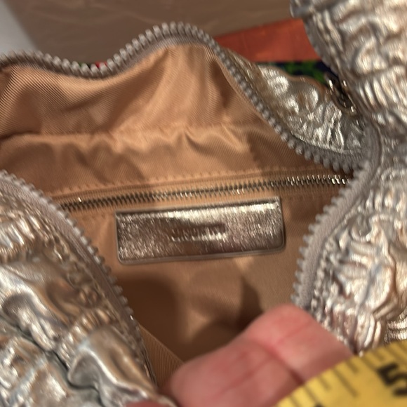 Jason Wu NWT Silver Vegan Textured Handbag , 11” x 8” x 3”